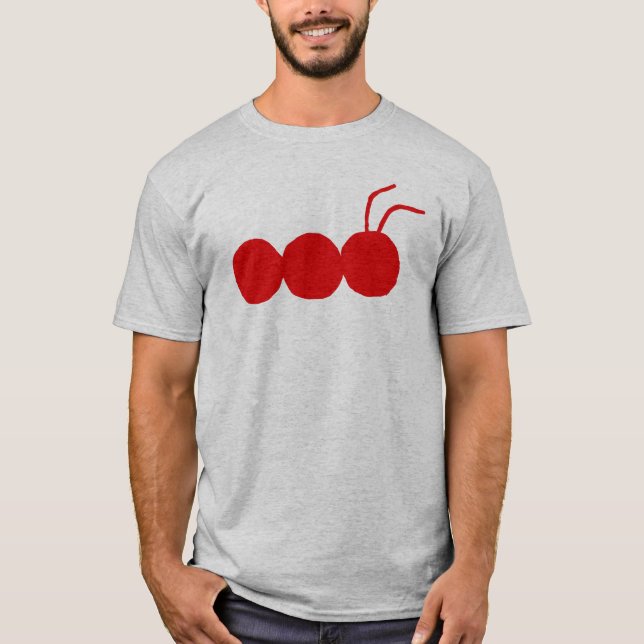 Bug Hunter Grey/Red t-shirt (Front)