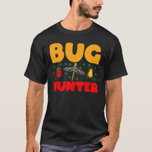 Bug Hunter Ladybugs Dragonfly Bee Bug Beetle Wasp T-Shirt
