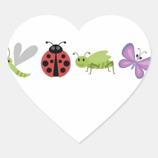 Bug Life Heart Sticker