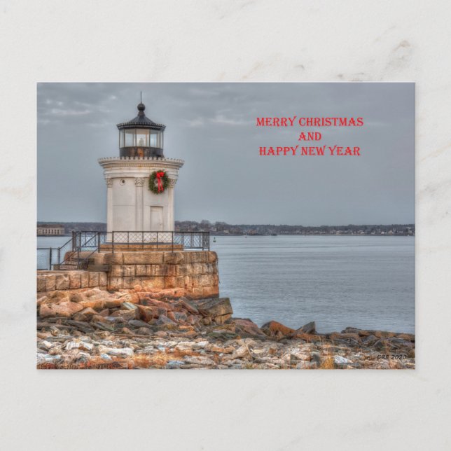 Bug Light Holiday Postcard (Front)