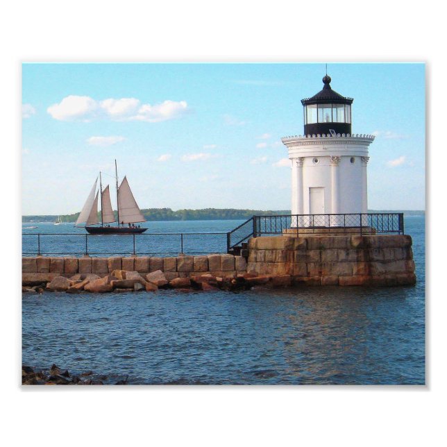 Bug Light Lighthouse Portland Maine Photo Print (Front)
