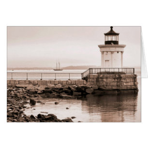 Bug Light, Portland Breakwater Light Card