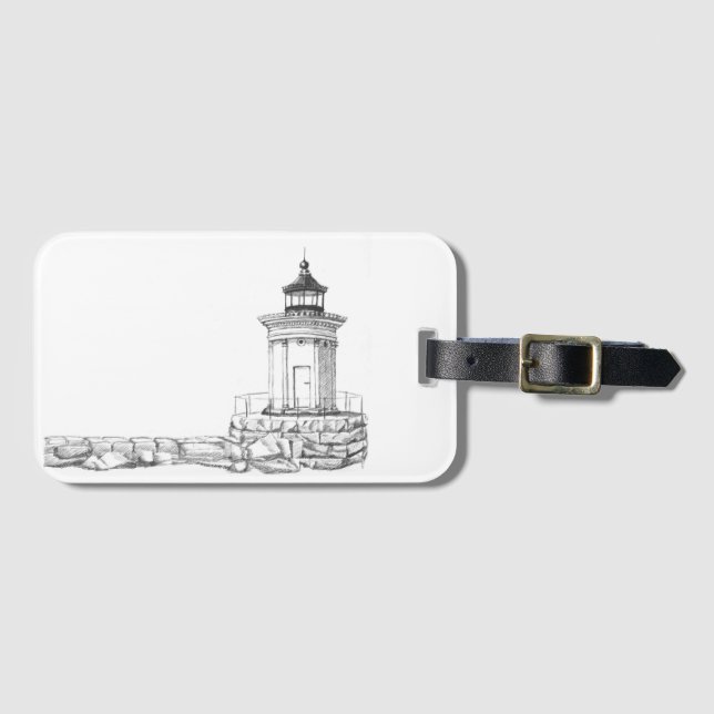 Bug Light Sketch Luggage Tag (Front Horizontal)