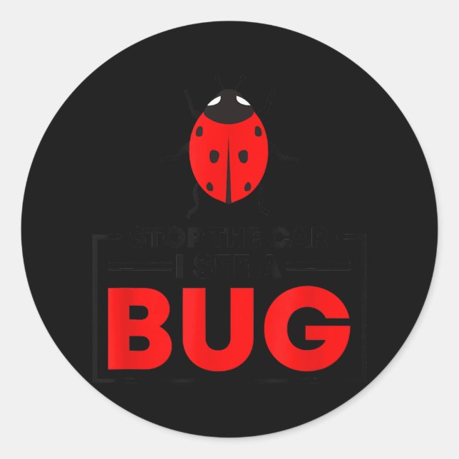 Bug Lover - Future Entomologist Insect Collector Classic Round Sticker (Front)