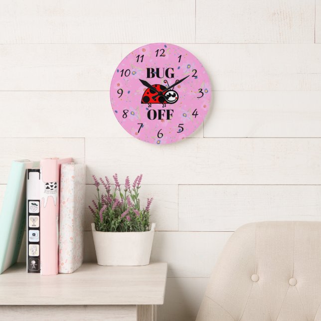 Bug Off Clock (Reading Room)
