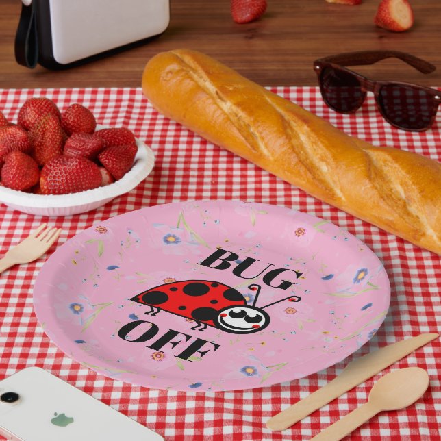 Bug Off Paper Plate (Picnic)