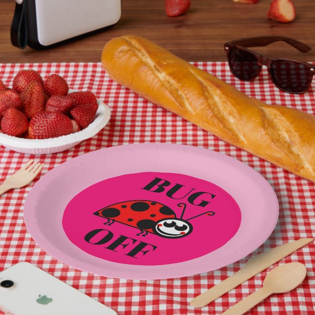Bug Off Paper Plate (Picnic)
