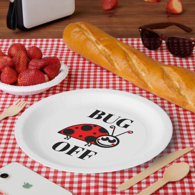 Bug Off Paper Plate (Picnic)