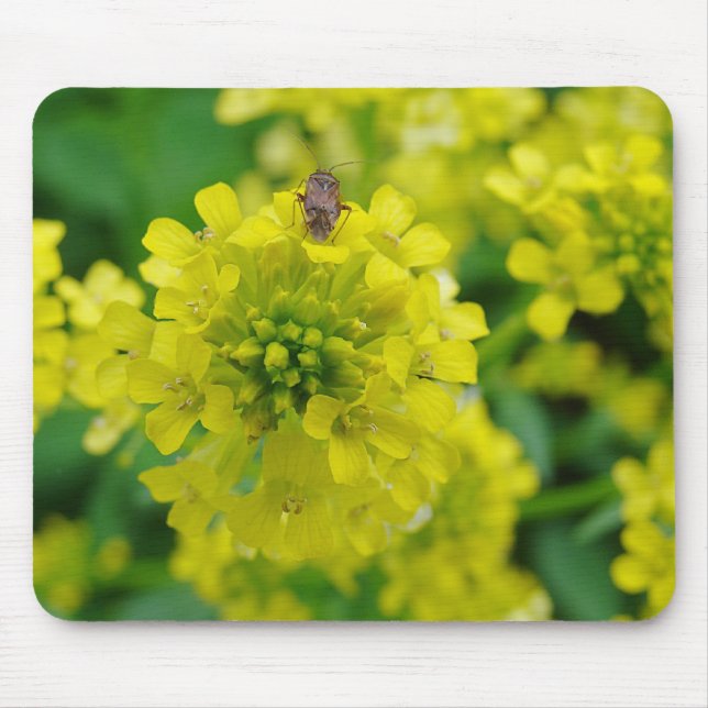 Bug on Flower Mouse Mat (Front)