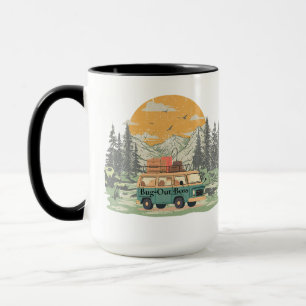 Bug-Out Boss Camper Van Adventure in the Mountains Mug