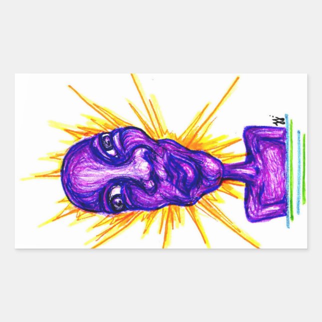 bug rectangular sticker (Front)