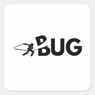 Bug slasher  square sticker