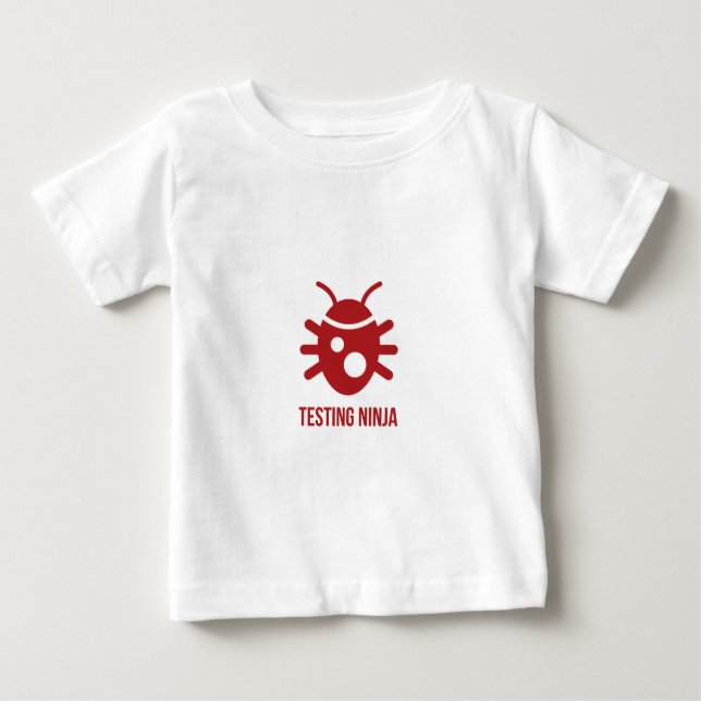 Bug Testing Ninja Baby T-Shirt (Front)