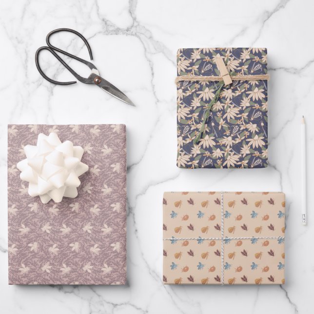 Bug Variety Pack Wrapping Paper Sheet (Front)