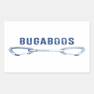 Bugaboos Climbing Quickdraw Rectangular Sticker