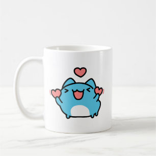 BugCat Capoo cat, Kawaii Comic Cat love Coffee Mug