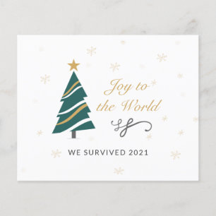 Bugdet Corporate We Survived 2021 Holiday Card