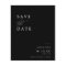 Bugdet Photo Black & White Wedding Save The Date
