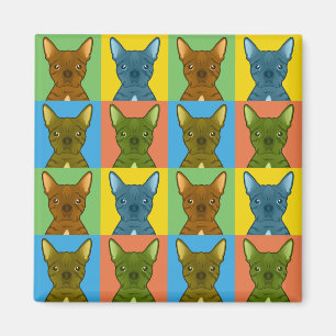 Bugg Dog Cartoon Pop-Art Magnet