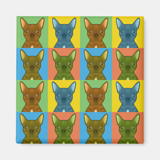 Bugg Dog Cartoon Pop-Art Magnet