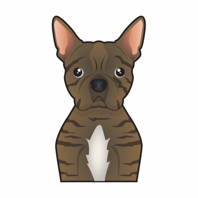 Bugg Dog Cartoon Standing Photo Sculpture (Front)