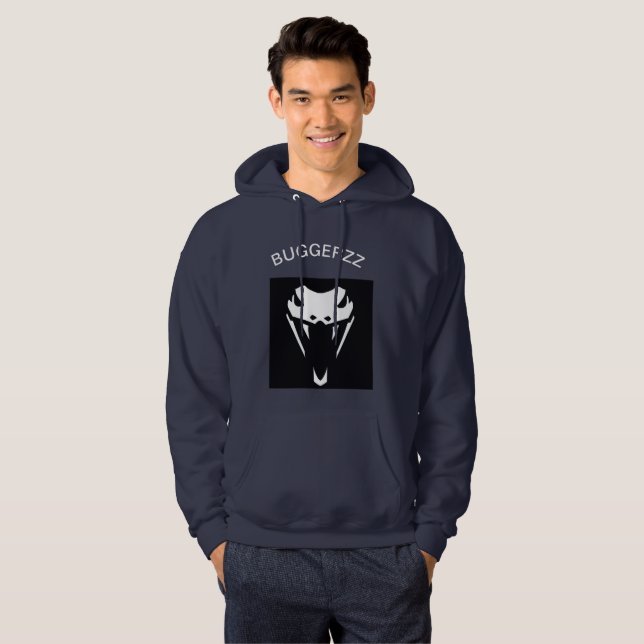BUGGERZZ navy blue hoodie (Front Full)