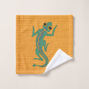 Buggi Green Lizard Artistic Clipart-27847 Wash Cloth