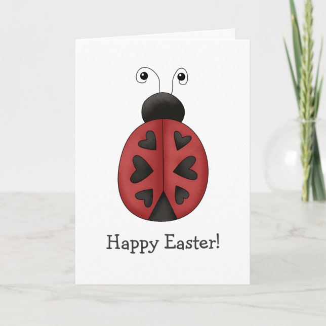 Buggin' You · Ladybug Hearts Holiday Card (Front)