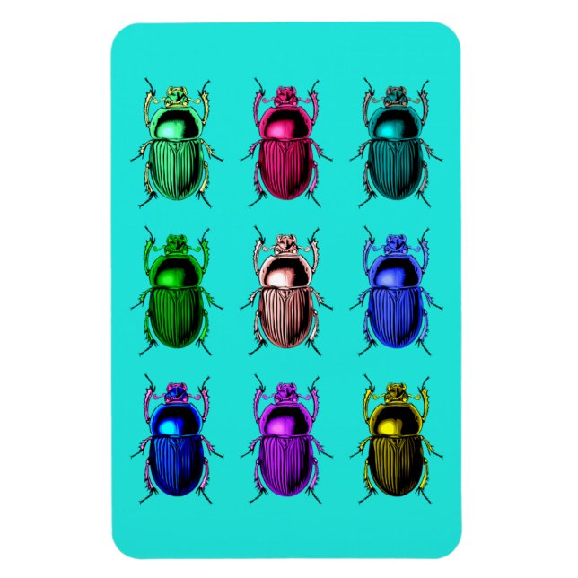 Bugging Out: Colourful Beetle Bugs Magnet (Vertical)