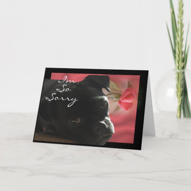 Buggs Dog Belated -- customise occasion Card (Front)