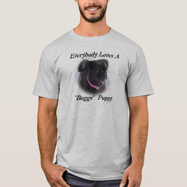 "Buggs"  Puppy t-shirt-customise T-Shirt (Front)