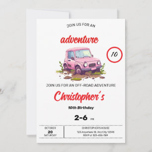 Buggy Adventure Birthday Invitation