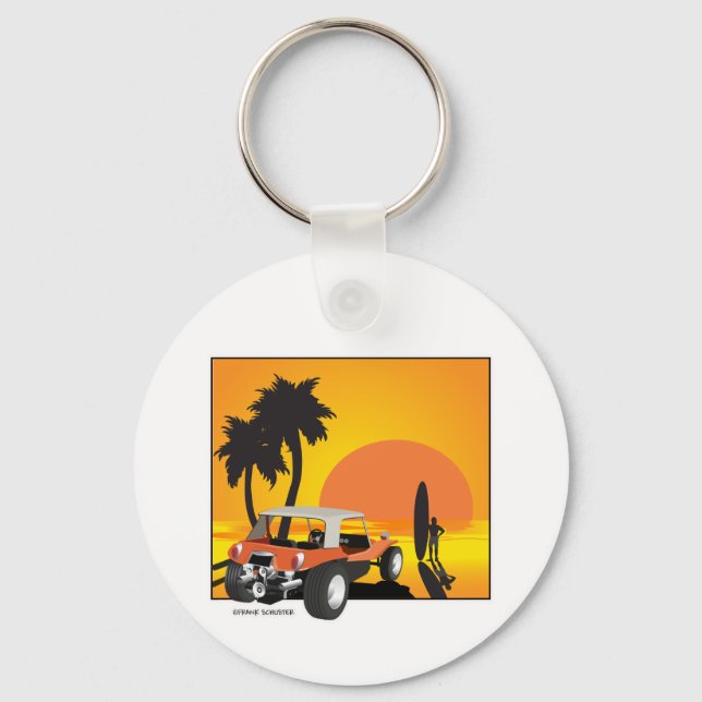 Buggy and Surfer Key Ring (Front)