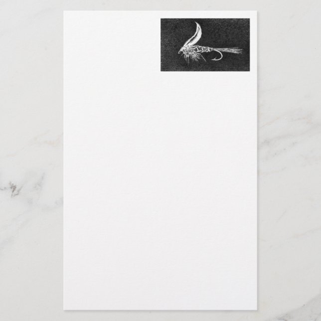"Buggy Fly" Wet Fly Stationery (Front)