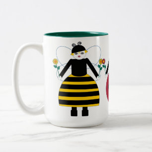 Buggy Martzkin Ladybug & Honey Bee Mug