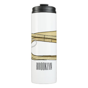 Bugle cartoon illustration thermal tumbler