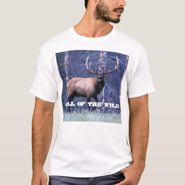 Bugleing Elk 4, Call of the Wild T-Shirt (Front)