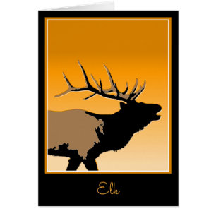 Bugling Bull Elk at Sunset Original Wildlife Art