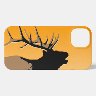 Bugling Bull Elk at Sunset Original Wildlife Art iPhone 13 Case