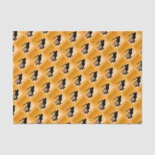 Bugling Bull Elk at Sunset Original Wildlife Art Tissue Paper