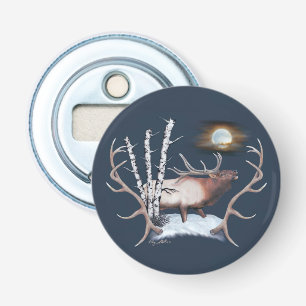 Bugling Bull Elk Bottle Opener