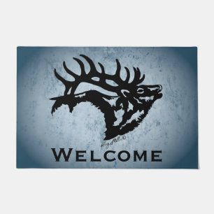 Bugling Bull Elk Doormat