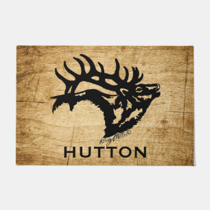 Bugling Bull Elk Doormat