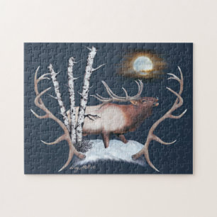 Bugling Bull Elk Jigsaw Puzzle