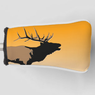 Bugling Elk at Sunset  - Original Wildlife Art Golf Head Cover