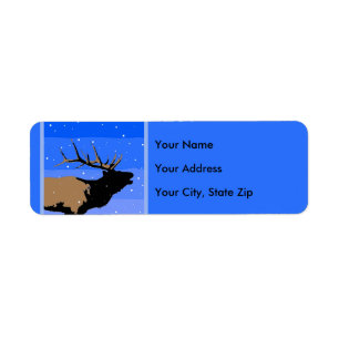 Bugling Elk in Winter - Original Wildlife Art
