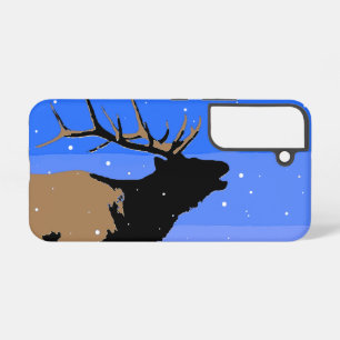 Bugling Elk in Winter  - Original Wildlife Art Samsung Galaxy Case