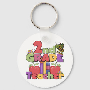 Bugs and Apples 2nd Grade Key Ring