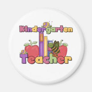 Bugs and Apples Kindergarten Teacher Magnet