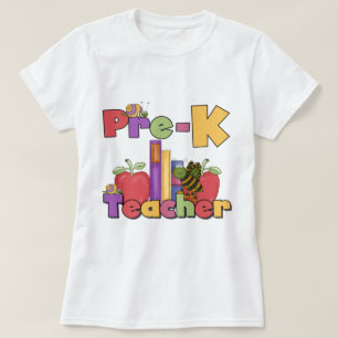 Bugs and Apples Pre-K Teacher Tshirts and Gifts